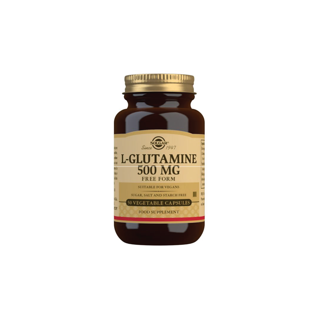 Solgar L-Glutamine 500 MG 50 Vegetable Capsules