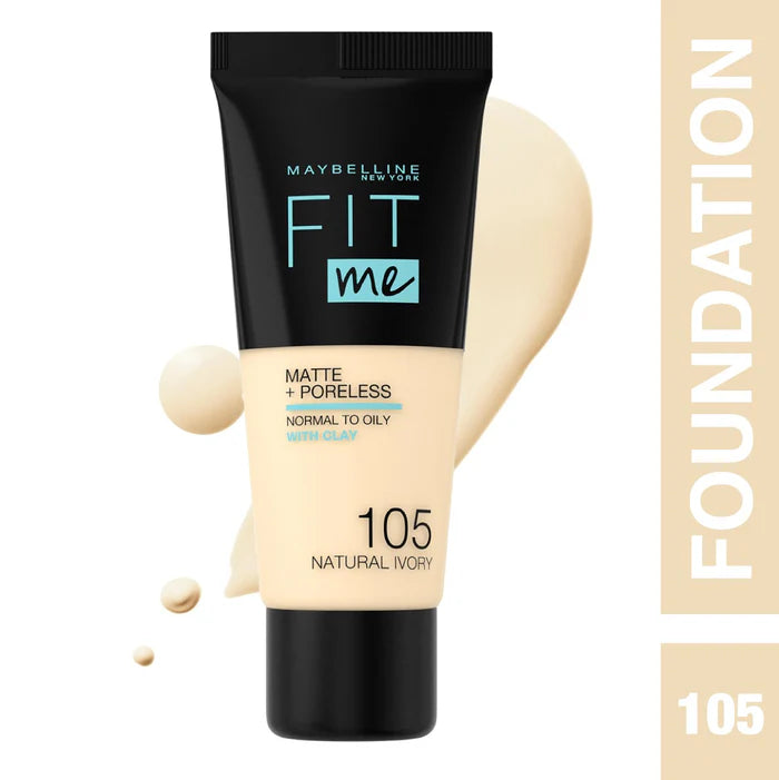 Maybelline Fit Me Matte + Poreless Liquid Foundation- 30ML