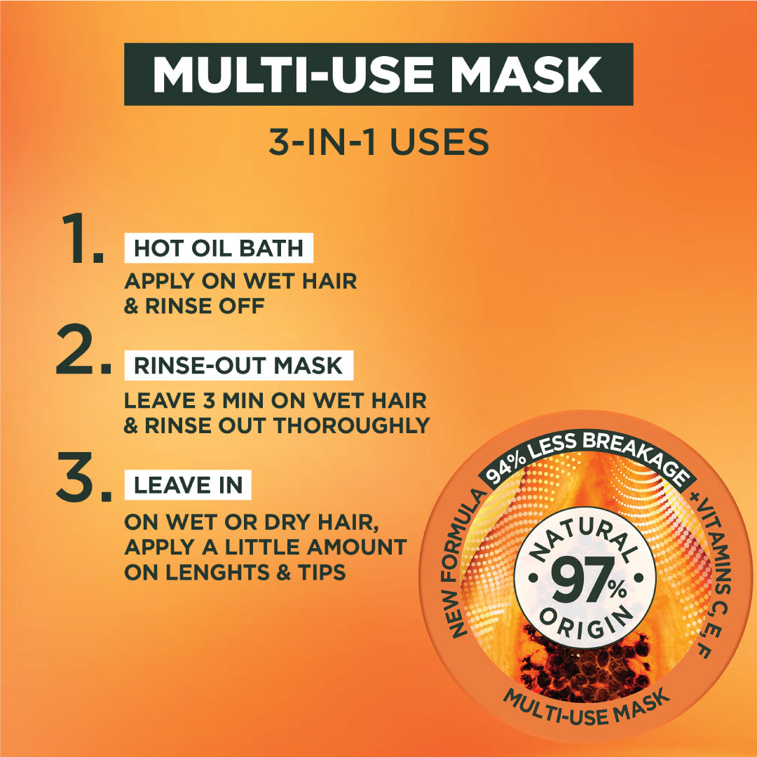 Ultra Doux Papaya Hair Food 3-in-1 Mask 390 ML