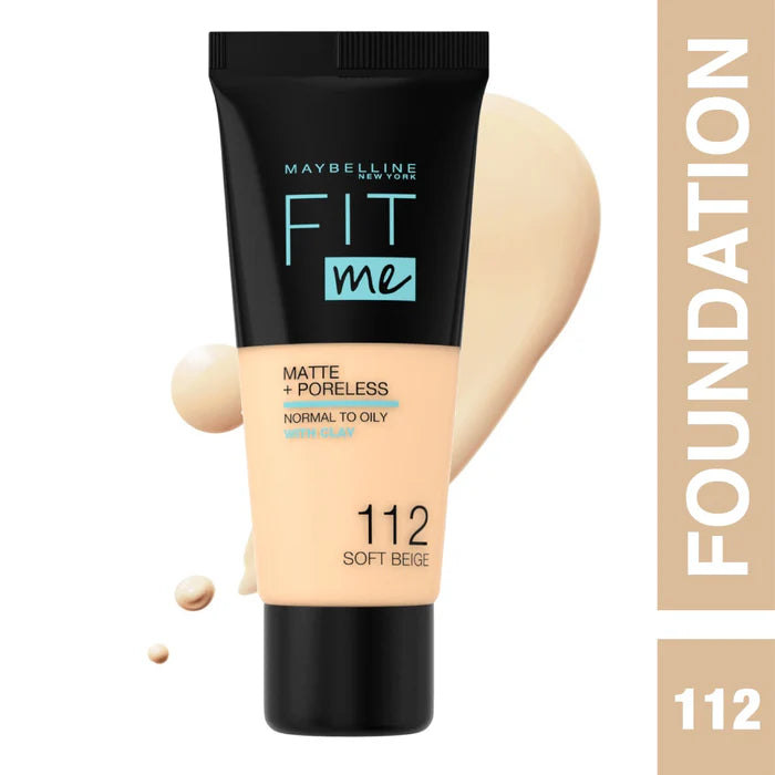Maybelline Fit Me Matte + Poreless Liquid Foundation- 30ML