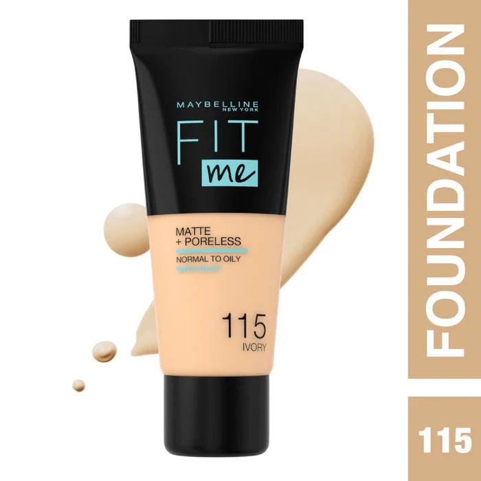 Maybelline Fit Me Matte + Poreless Liquid Foundation- 30ML
