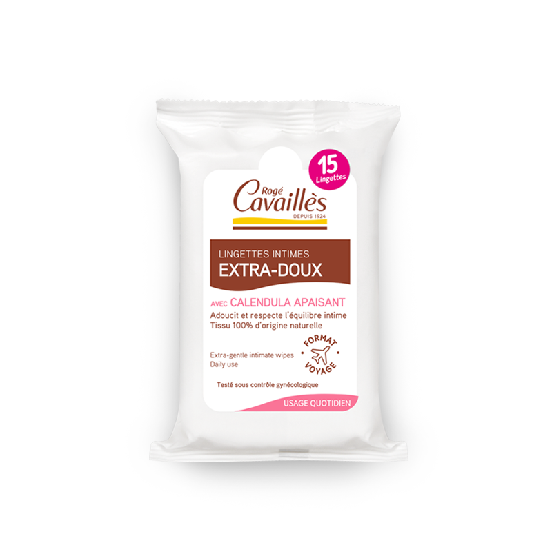 Rogé Cavaillès Extra-Soft Intimate Hygiene Wipes - 15 Wipes