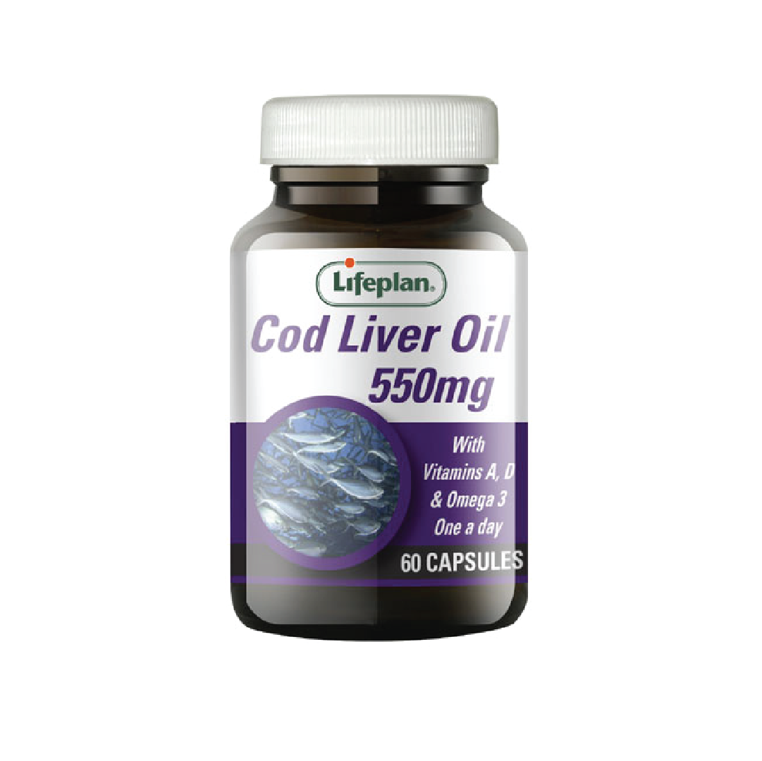 Lifeplan Cod Liver Oil 550 Mg - 60 Capsules