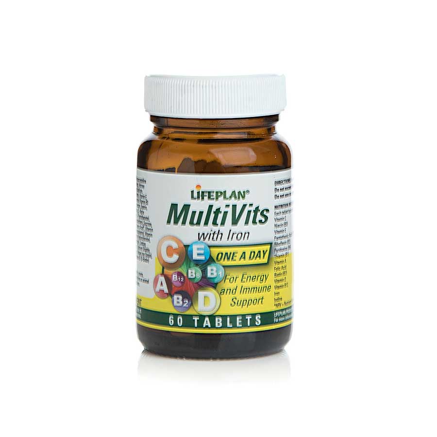 Lifeplan Multivitamins With Iron - 60 Tablets