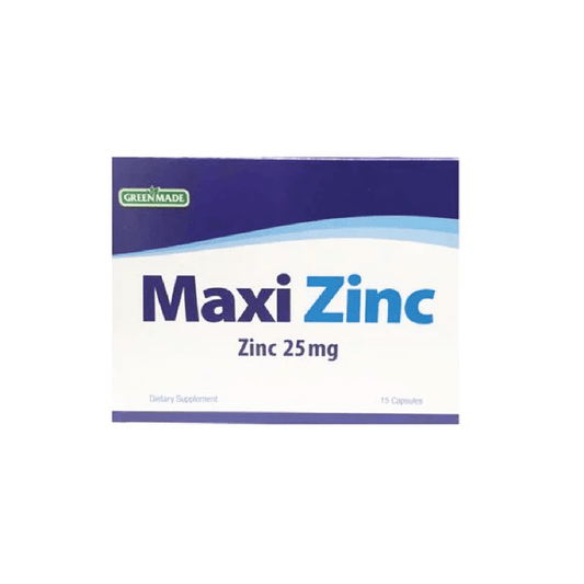 Green Made Maxi Zinc 25mg 15 Capsules