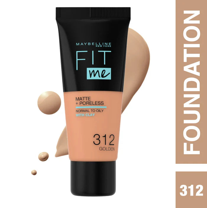 Maybelline Fit Me Matte + Poreless Liquid Foundation- 30ML