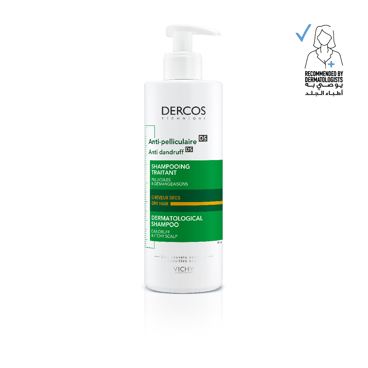Vichy Dercos Anti Dandruff Shampoo for Dry Hair 400 ML