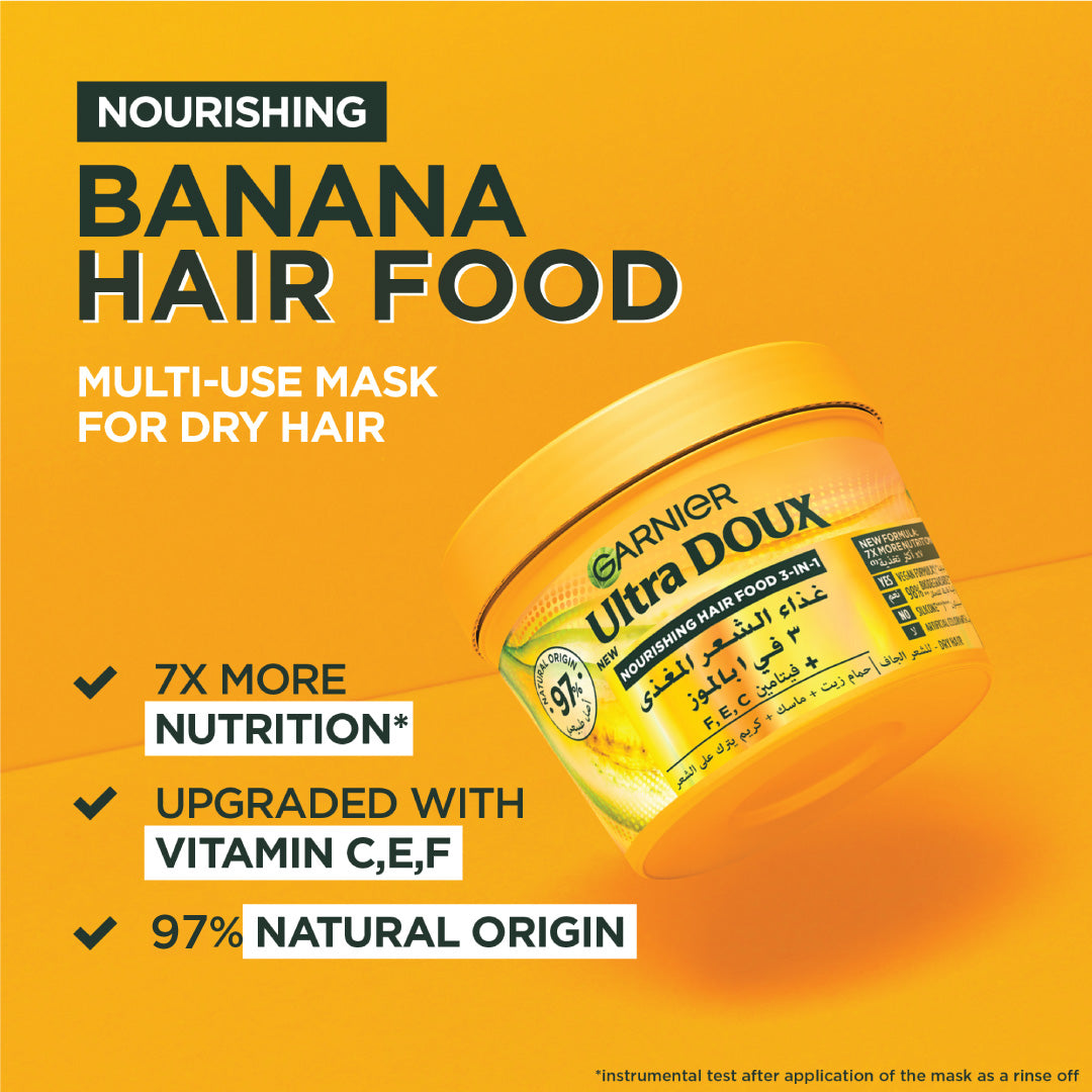 Ultra Doux Banana Hair Food 3-in-1 Mask 390 ML