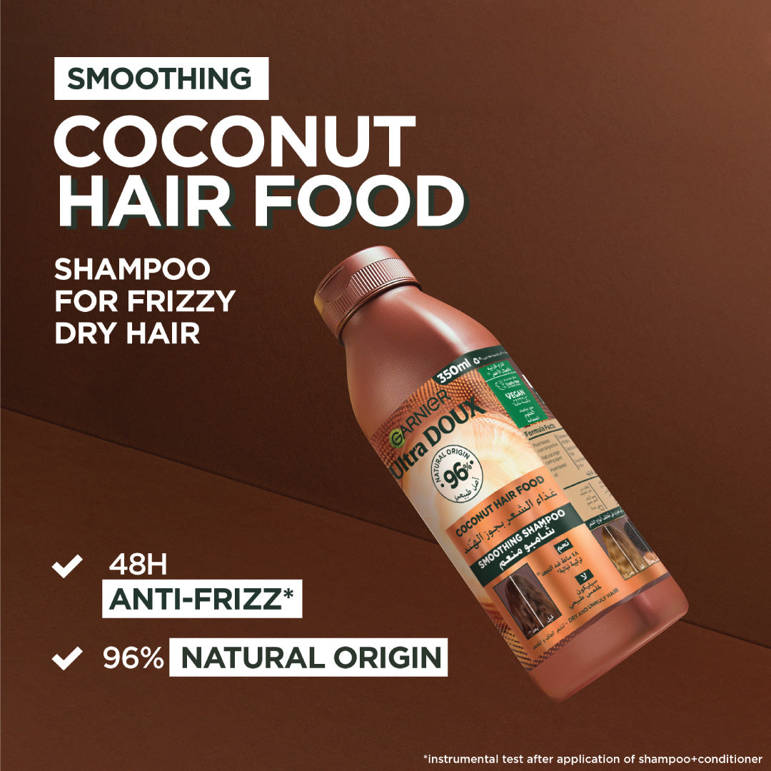 Ultra Doux Coconut Vegan Hair Food Shampoo For Frizzy Hair 350 ML