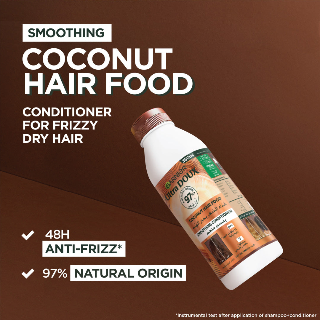 Ultra Doux Coconut Vegan Hair Food Conditioner For Frizzy Hair 350 ML