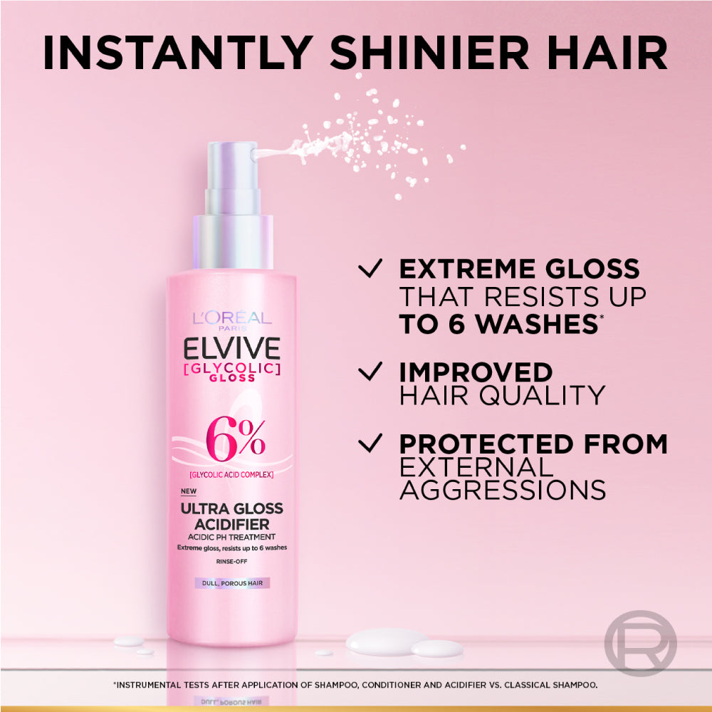 L’Oréal Paris Elvive Glycolic Gloss Ultra-Gloss Acidifier Treatment Rinse-Off