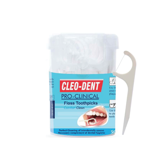 Cleo-Dent Floss Toothpicks 50 Pieces
