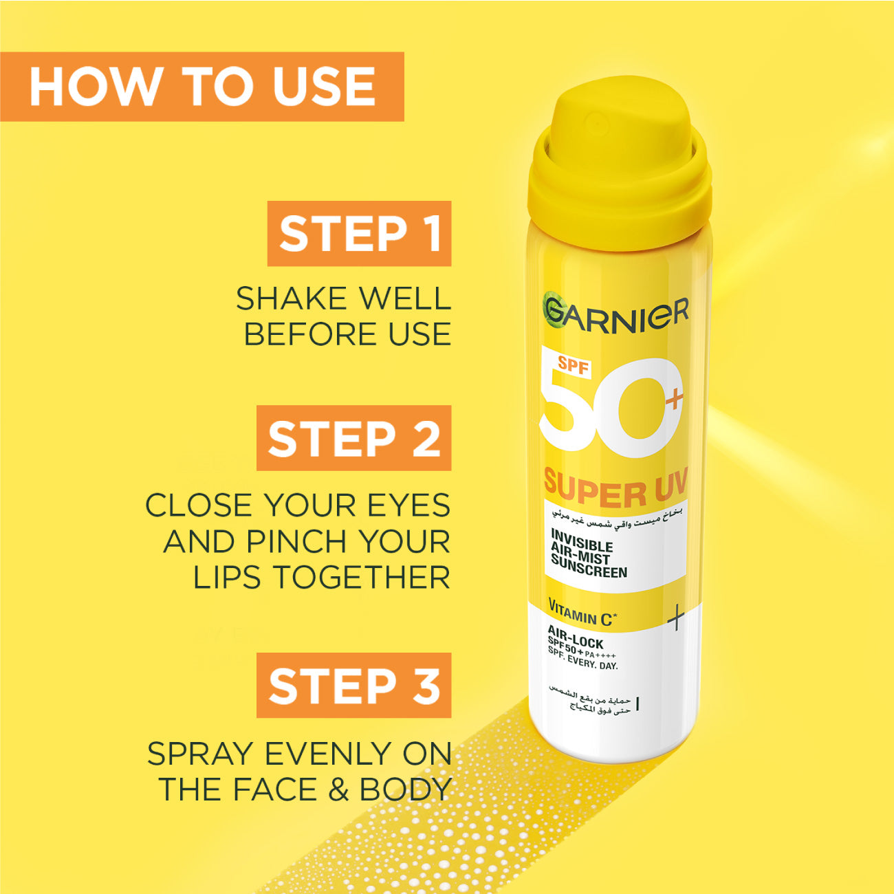 Garnier Super UV Invisible Mist Sunscreen 75ml