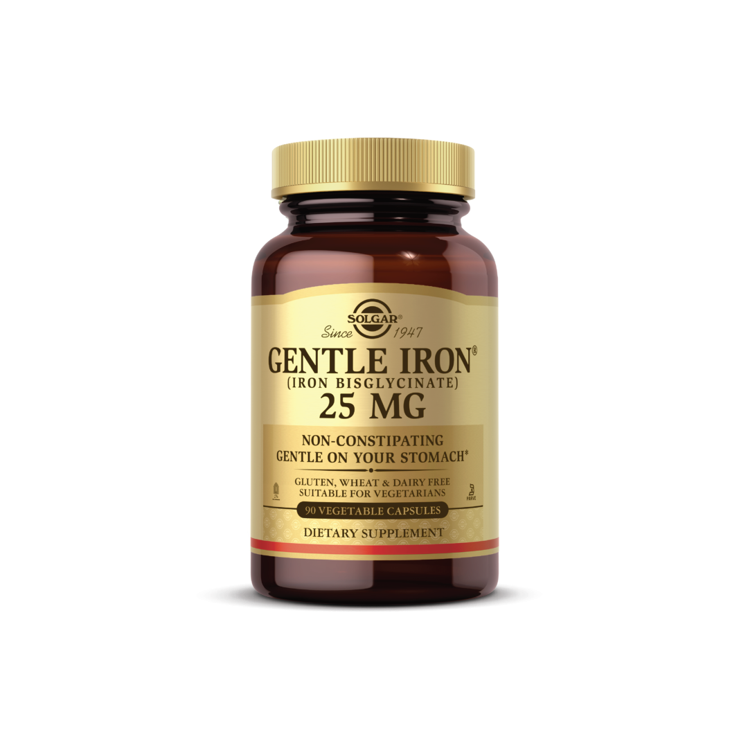 Solgar Gentle Iron 25MG 90 Vegetable Capsules