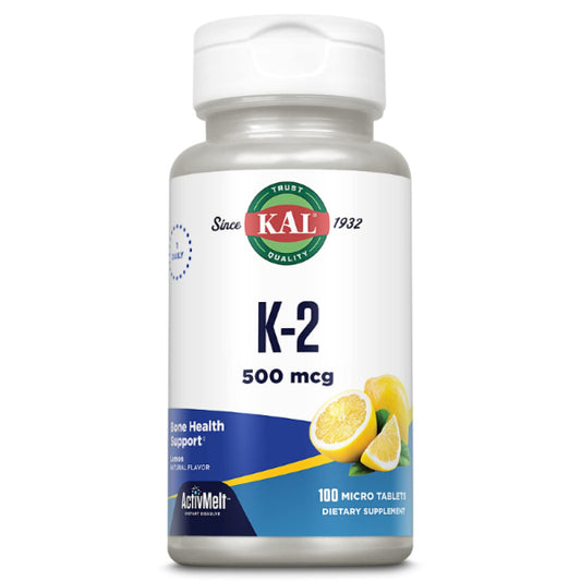 KAL Vitamin K2 500MCG 100 Tabs