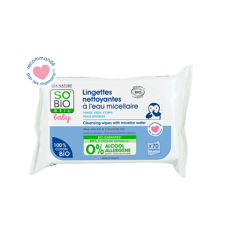 SO BiO étic® Baby Cleansing Wipes 70pieces