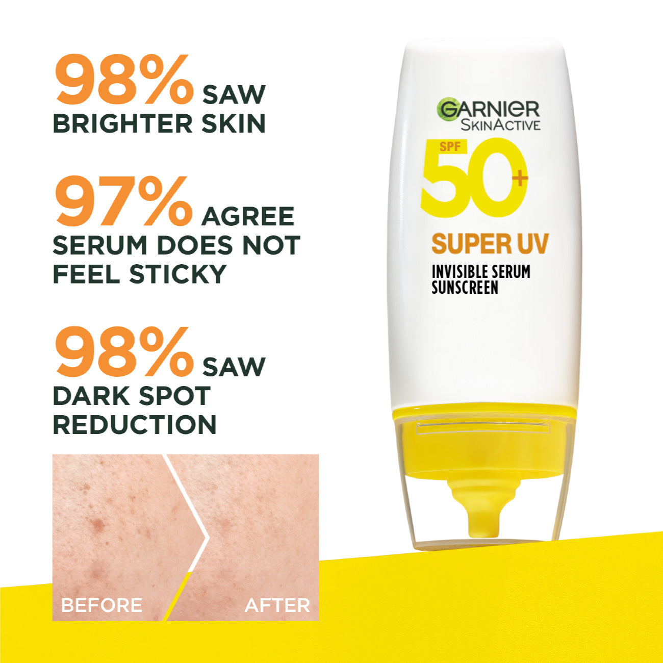 Garnier SkinActive Super UV Invisible Serum Sunscreen SPF50+ 30ml
