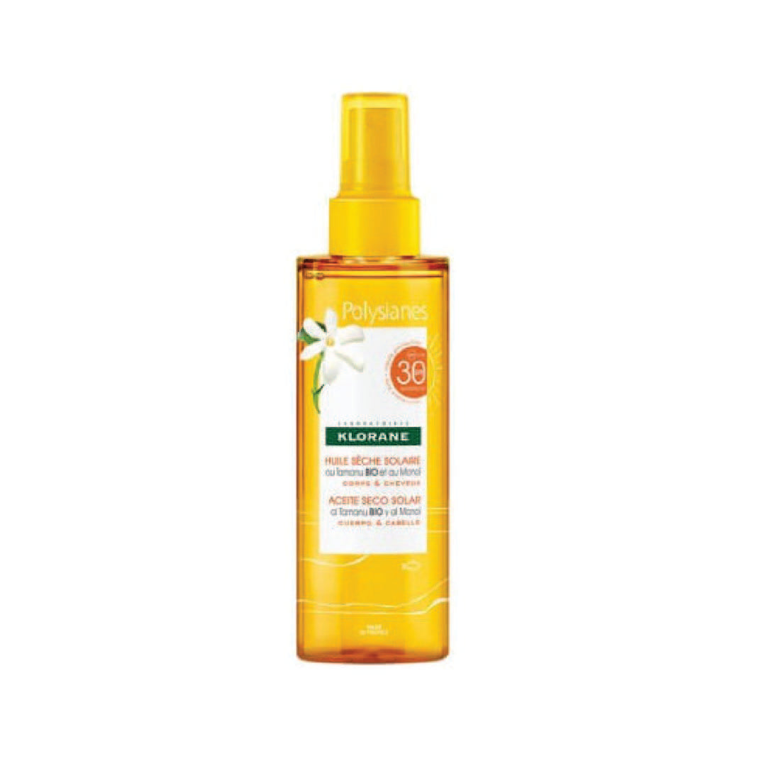 Klorane Polysianes Dry Sun Oil for Body and Hair SPF30 200ML