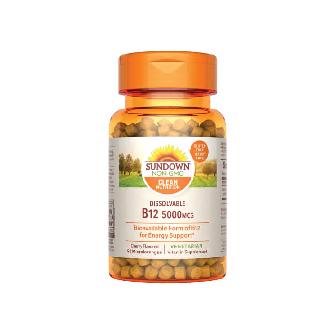 Sundown Dissolvable Vitamin B12 5000 mcg 90 Microlozenges