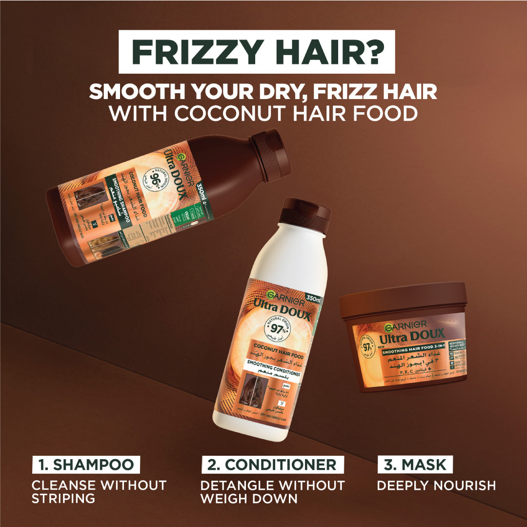 Ultra Doux Coconut Vegan Hair Food Conditioner For Frizzy Hair 350 ML