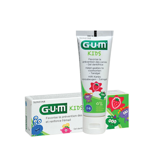 GUM Kids Toothpaste Gel 2-6 Years Strawberry 50ML