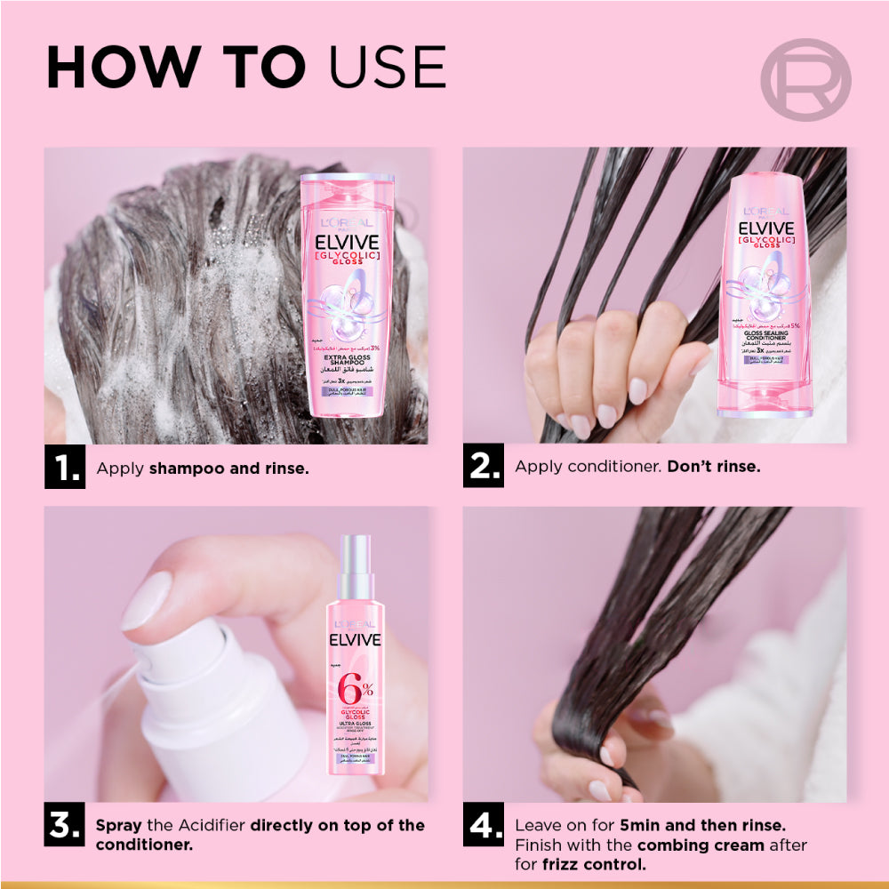 L’Oréal Paris Elvive Glycolic Gloss Ultra-Gloss Acidifier Treatment Rinse-Off