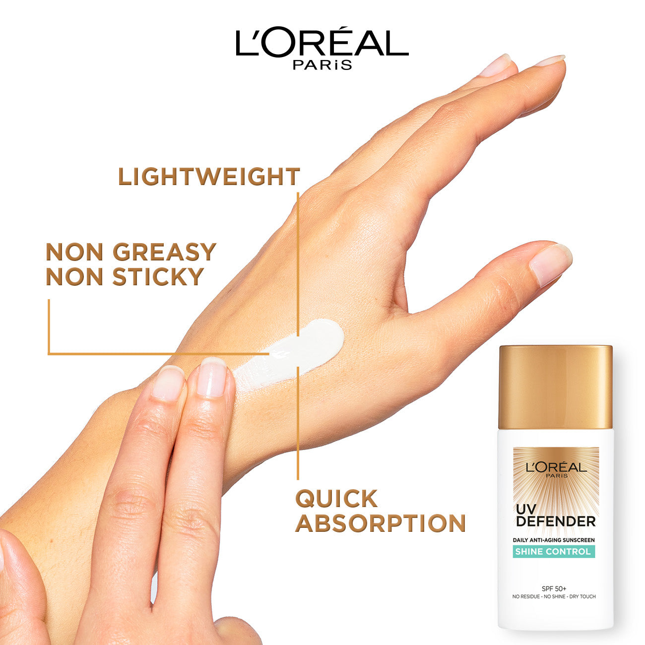 L'Oreal Paris Skin Expert UV Defender SPF50+ Shine Control 50mL