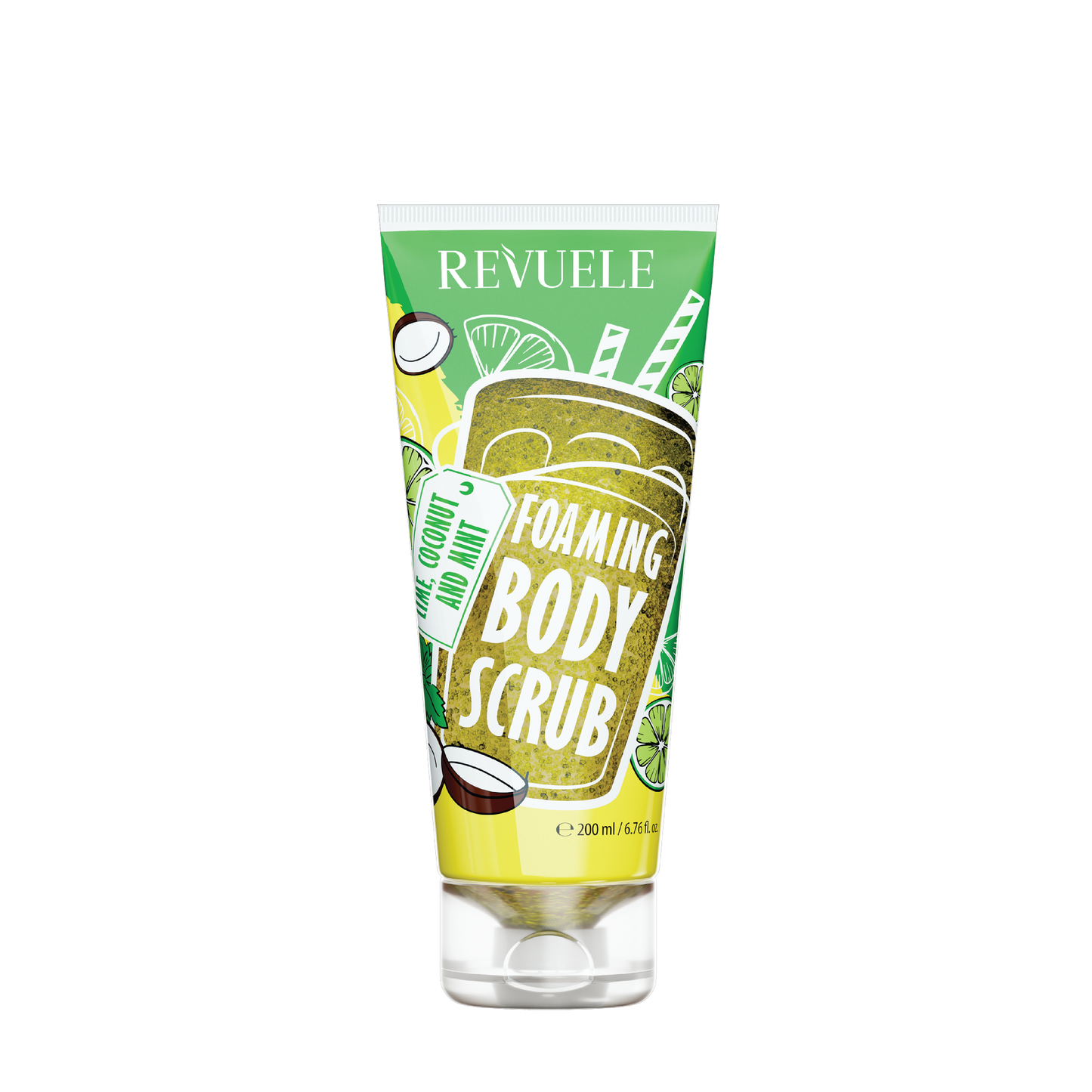 Revuele Foaming Body Scrub Lime, Coconut and Mint 200 ML
