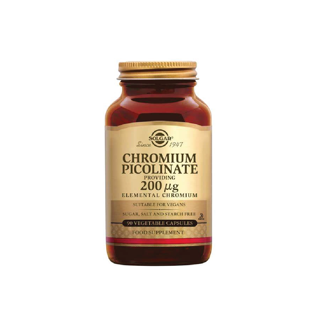 Solgar Chromium Picolinate 100MCG 90 Tablets
