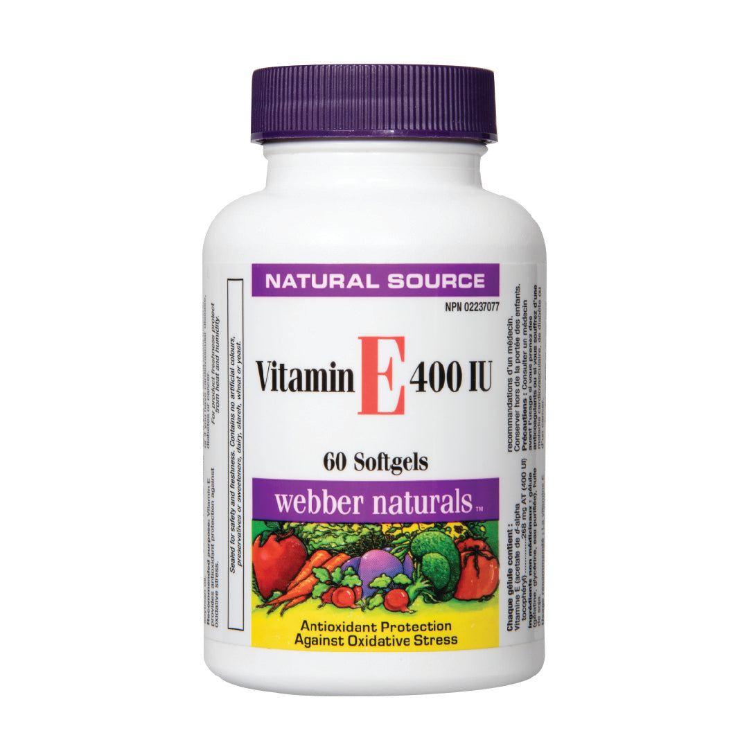 Webber Naturals® Vitamin E-400 60 Softgels