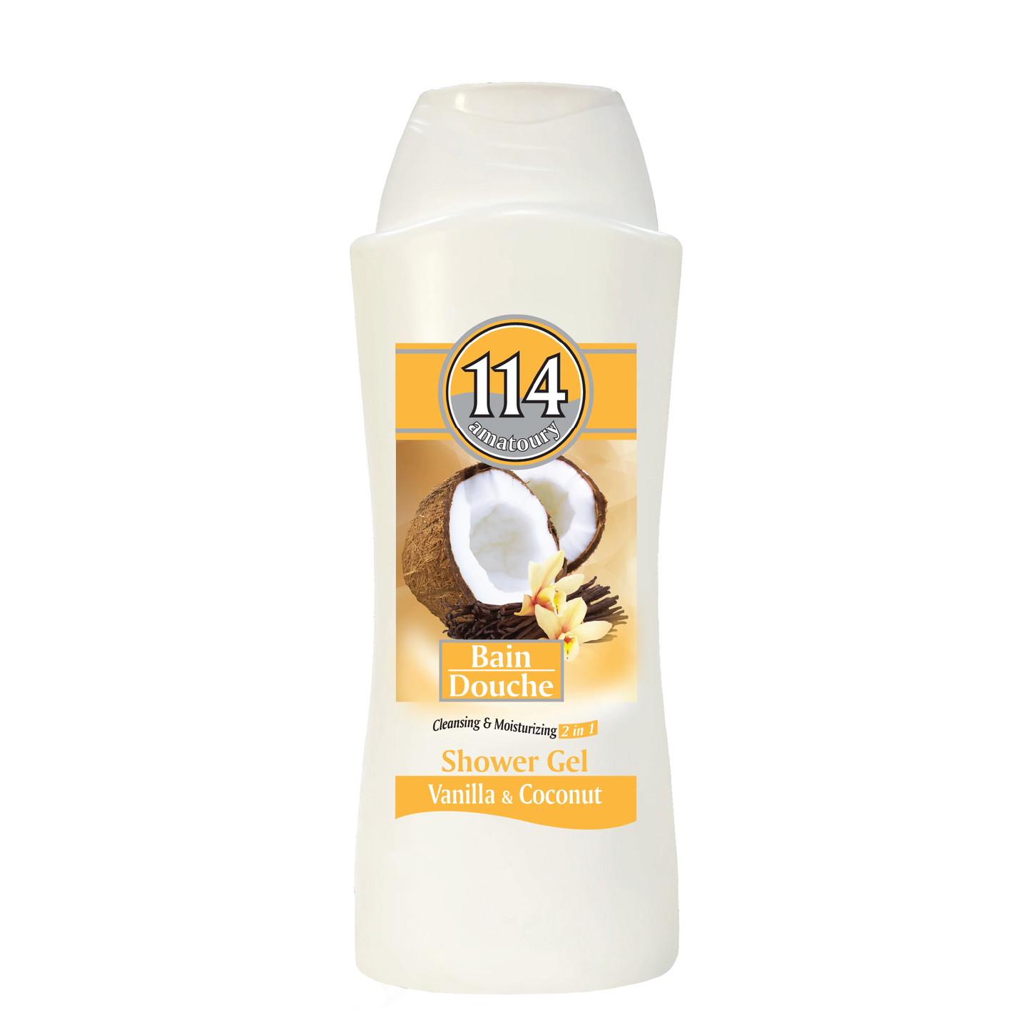 Amatoury Shower Gel 2 in 1 - Vanilla & Coconut