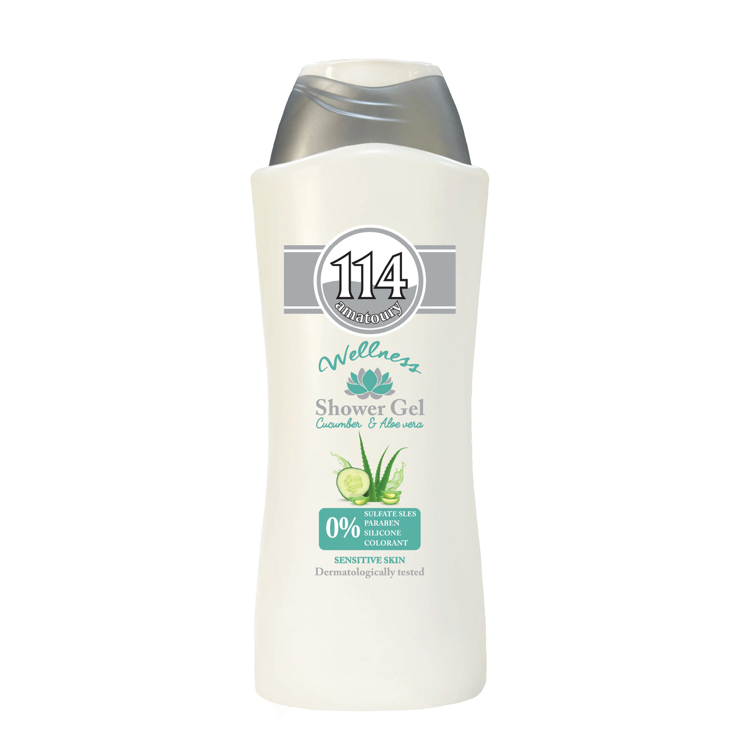 Amatoury Shower Gel Wellness - Cucumber & Aloe Vera