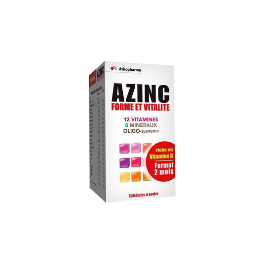 Arkopharma Azinc Health and Vitality - 60 Capsules