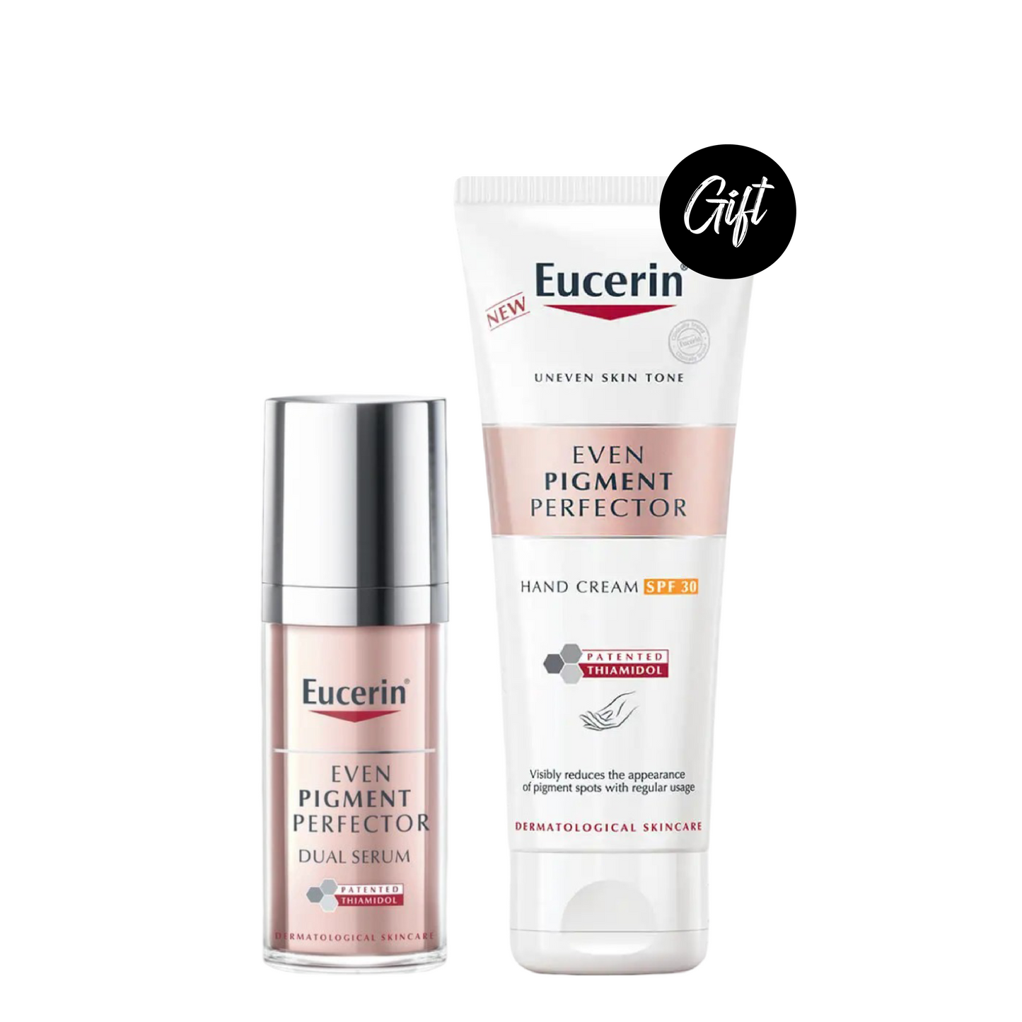 Eucerin Even Pigment Perfector Dual Serum-30 ML + Gift: Eucerin Even Pigment Perfector Hand Cream SPF30 -75ML
