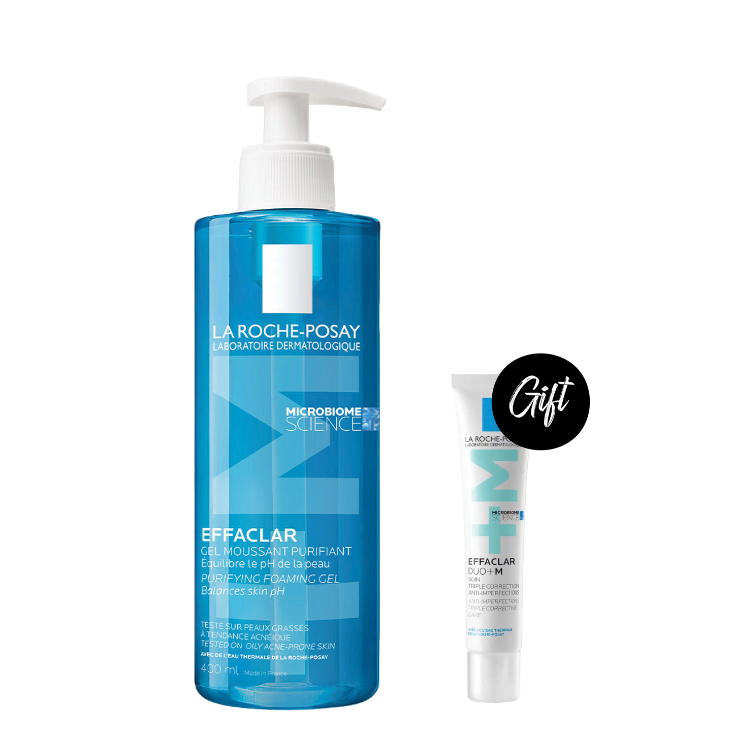 La Roche-Posay Effaclar Acne Foaming Cleansing Gel 400ML + Gift: Effaclar Duo+ 15ML