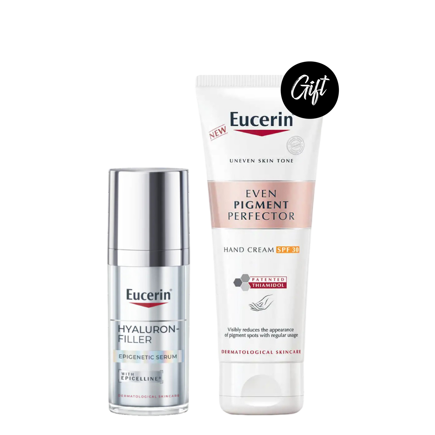 Eucerin Hyaluron-Filler Epicelline Serum 30ml + Gift: Eucerin Even Pigment Perfector Hand Cream SPF30 -75ML