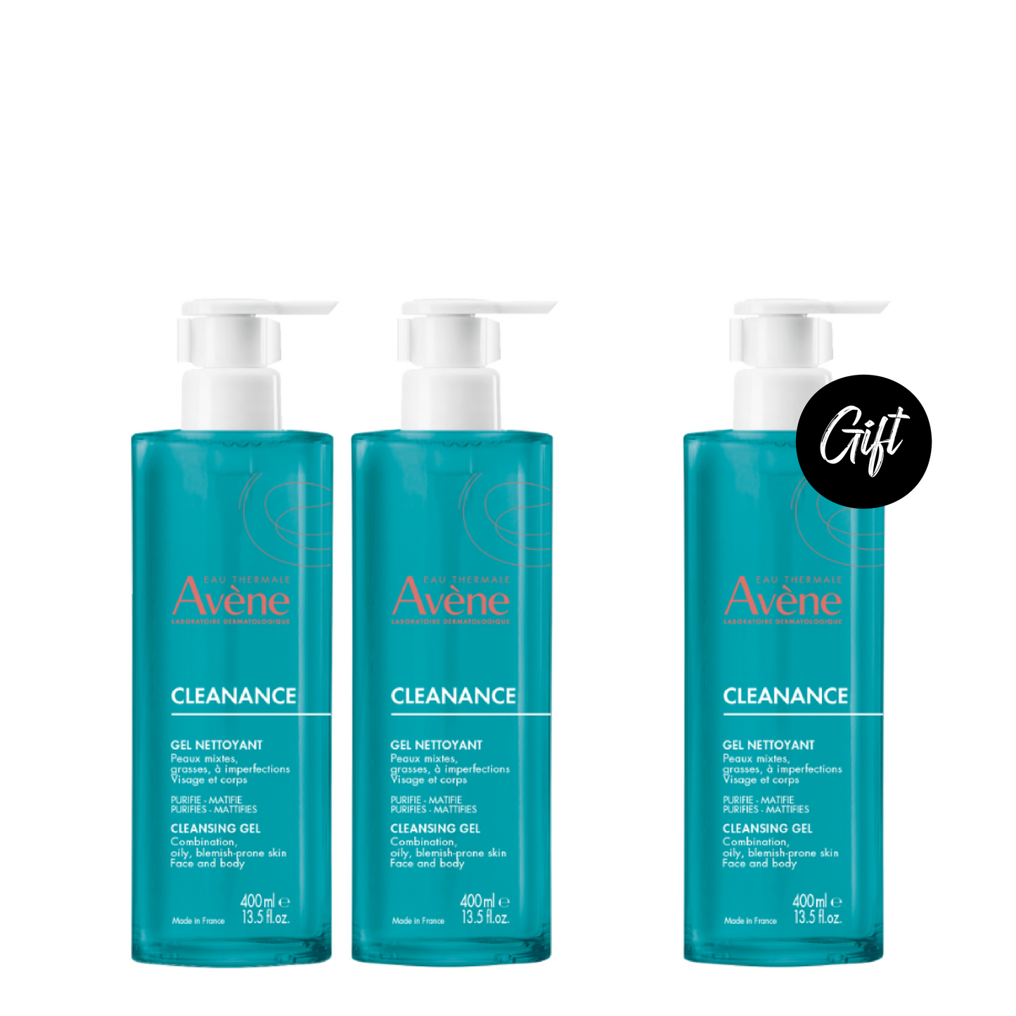 Buy 2 Get 1: Avène Cleanance Cleansing Gel 400 ML