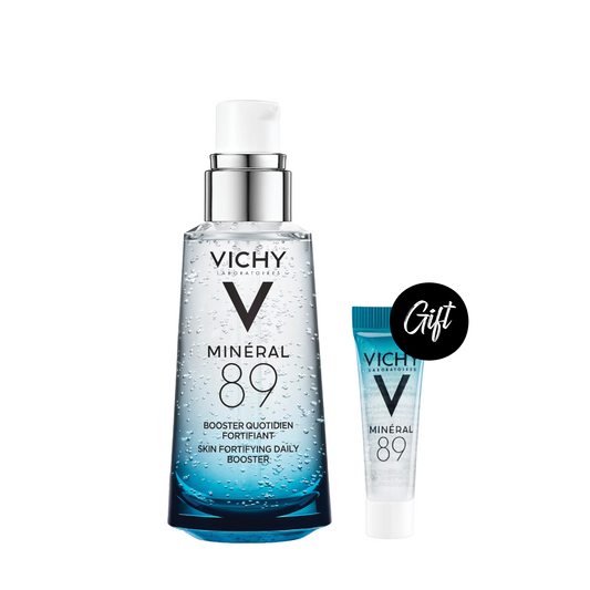 Vichy Mineral 89 Fortifying And Plumping Daily Booster 50ML + Gift: Vichy Capital Soleil UV - Anti Ageing Sunscreen SPF 50+ 15 ML