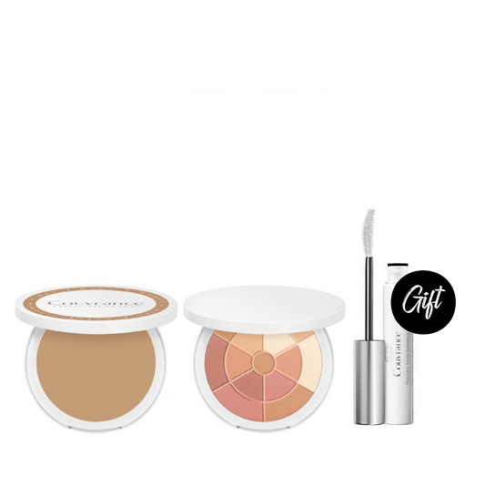 Avene Compact Foundation Creams Sand + Avene Mosaic Powders Eclat Healthy Glow+ Gift: Avene Couvrance Mascara 7ML