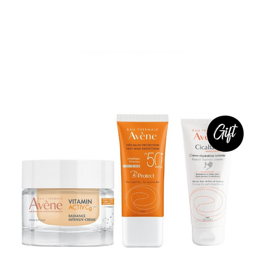 Avene Vitamin Activ Cg Radiance Intensive Cream 50 ML + Avene B-Protect SPF 50+ 30ML + Gift: Avene Cicalfate Hand Repairing Barrier Cream 100ML