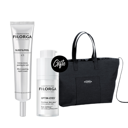 Filorga Sleep & Peel – Micro-Peeling Night Cream 40 ML + Gifts: Filorga Optim-Eyes Eye Contour Cream 15 ML + City Bag