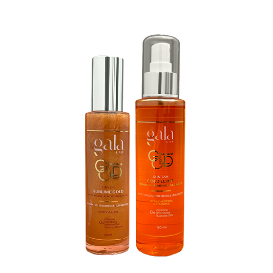 Gala Lab Suntan Gold Elixir + Glittery Dry Oil Sublime Gold