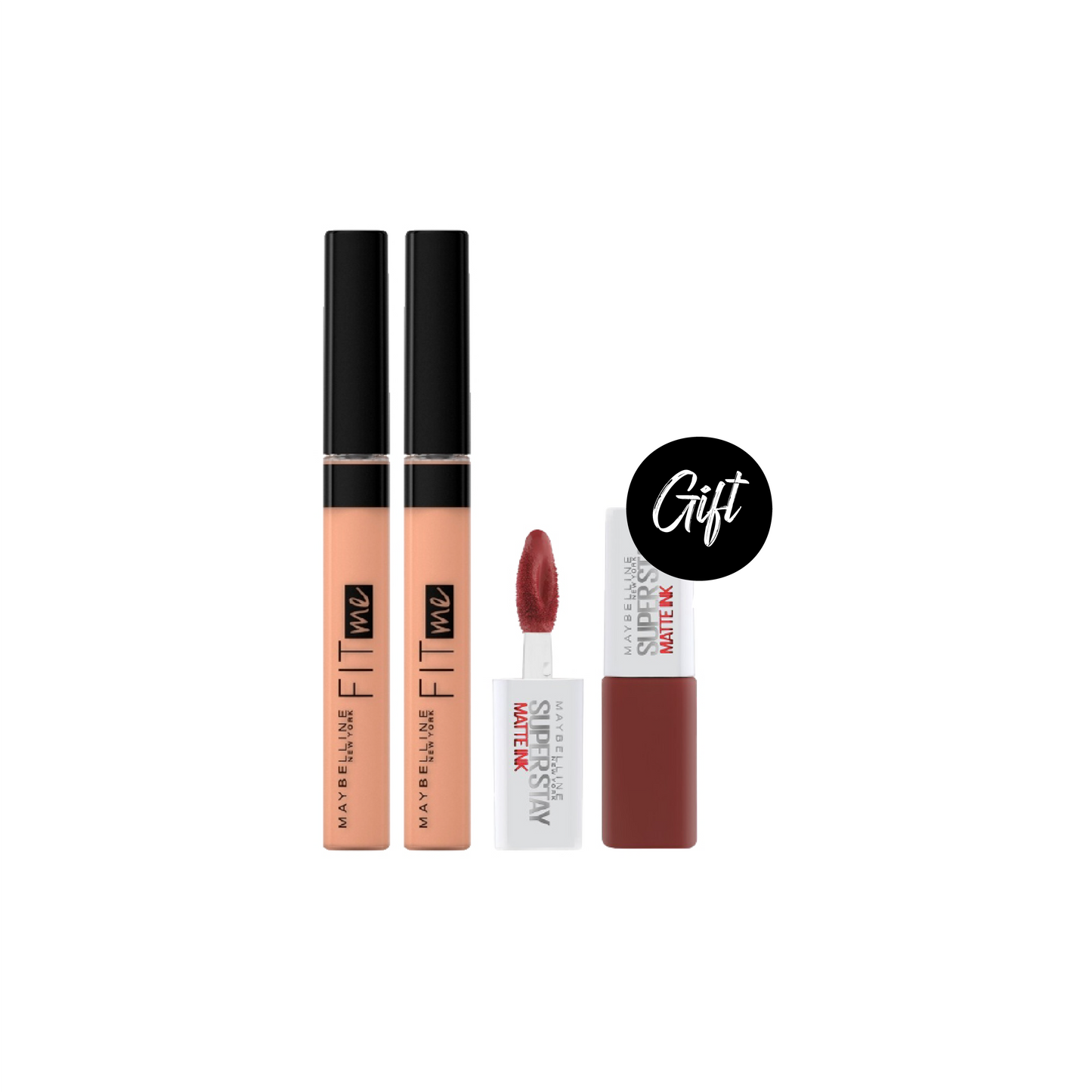 Maybelline Fit Me Concealer (x2) + Gift: Superstay Mini Matte Ink