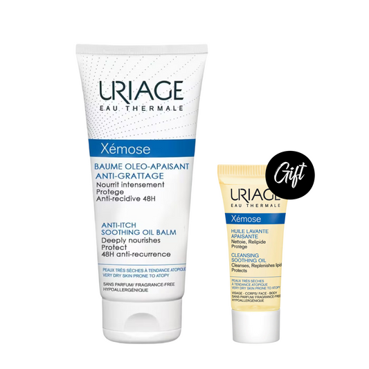 Uriage Xémose - Anti-Itch Soothing Oil Balm 200 ML + Gift: Uriage Xemose Cleansing Soothing Oil 10 ML