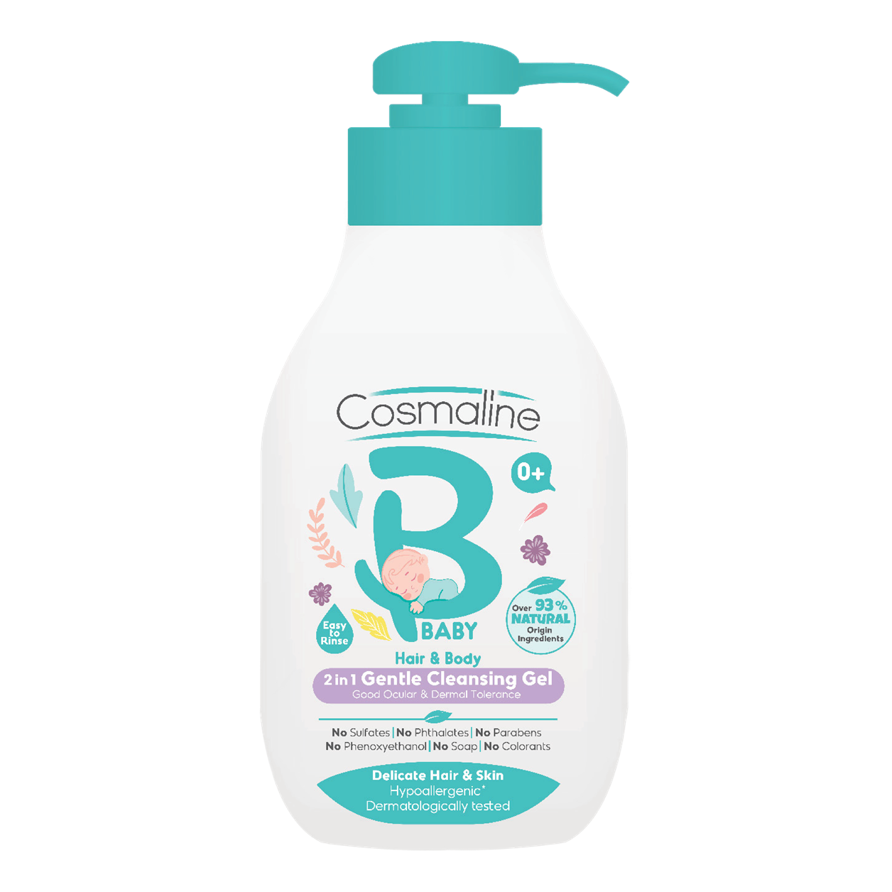 Cosmaline Baby 2 In 1 Gentle Cleansing Gel 500ML