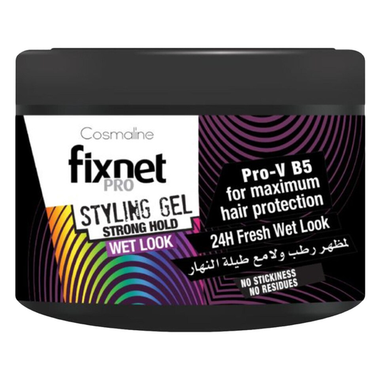 Cosmaline Fixnet Pro Styling Gel Strong Hold Wet Look 450 ML