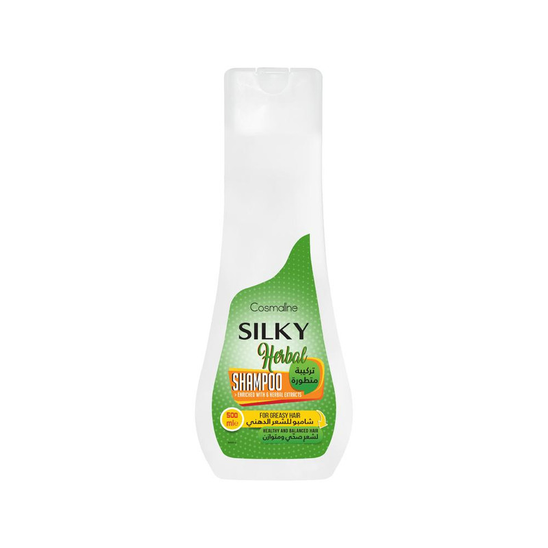 Cosmaline Silky Herbal Shampoo for Greasy Hair 500 ML