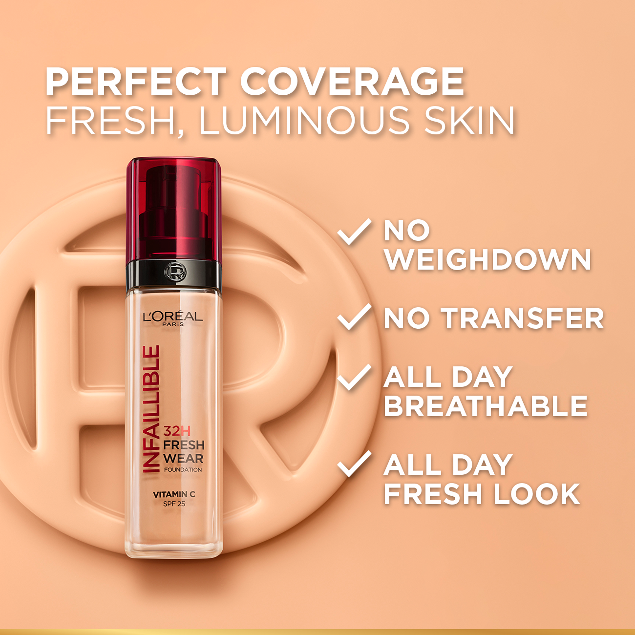 L'Oréal Paris Infallible 32H Fresh Wear Foundation SPF25