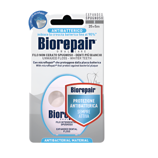 Biorepair Unwaxed Spongy Dental Floss