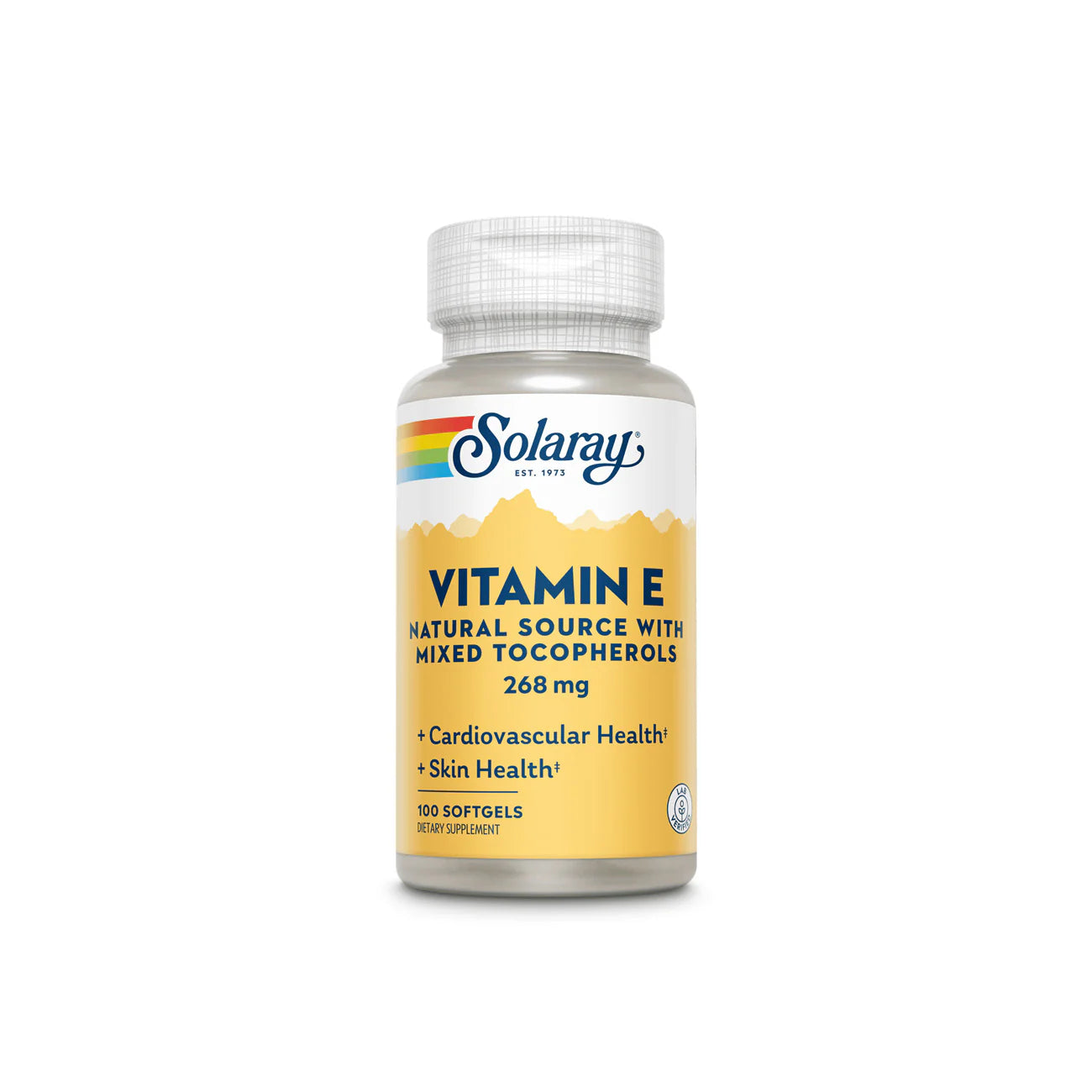 Solaray Vitamin E With Mixed Tocopherols 268mg 100 Softgels